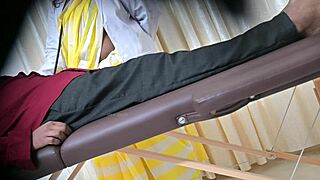 DESI DOCTOR SAHIYA STROKES PATIENT'S COCK WITH EXPERT HANDJOB GRIP