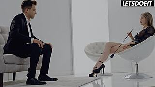 petite babe teases admirer with erotic toy masturbation moans