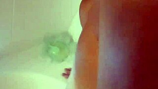 petite shaved wife anal fucked bent over in bath doggystyle cum
