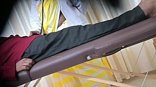 DESI DOCTOR SAHIYA STROKES PATIENT'S COCK WITH EXPERT HANDJOB GRIP