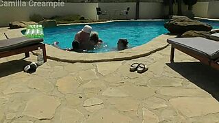 wild orgy erupts in swimming pool with monster cocks everywhere