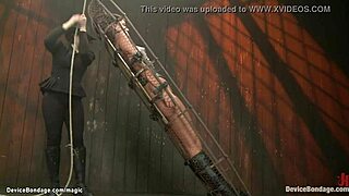 BOUND LEATHER BALLET BOOTS SLAVE GAGGED CHOKED AND TORMENTED BRUTALLY