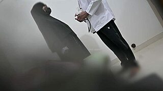 hijab muslim patient bends over for doctor's intense doggystyle pussy pounding