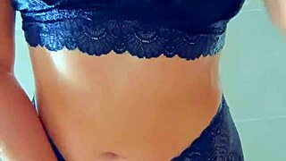 Gorgeous Tanned Latina Babes Shower Off Pool Day Wetness!