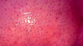 Amateur shaved pink pussy glistens 252 days post-virginity loss up close