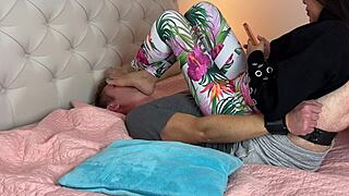 Trapped! Foot Slave Worships Under Dominant Asian's Feet!