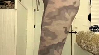 Tiny amateur teen pussy stretches on giant dildo then squirts cum