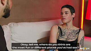 Saba endures first brutal double penetration pounding cumshots everywhere 🔥