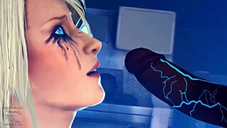 zero suit samus aran endures birthday phazon facefuck from monster cock