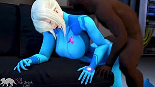 zero suit samus aran endures birthday phazon facefuck from monster cock