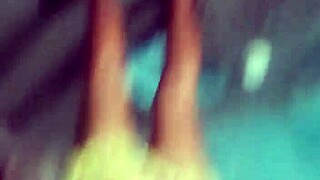 Bent over latina milf slurps cock then takes big black dick doggystyle deep