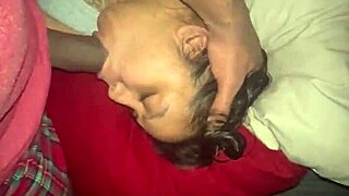 Horny latina milf chokes on bbc during hardcore facefucking session