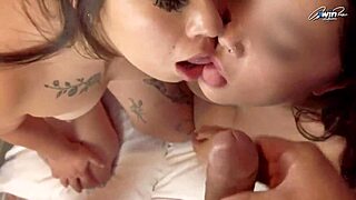 Want double blowjob on friend's husband cum in mouths?