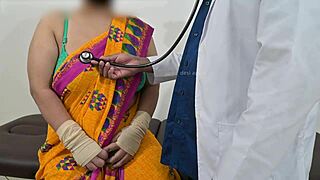 Nurse sneaks a feel of patient's swollen Indian tits