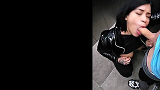 guy ravages latina beauty in medellin elevator thrill