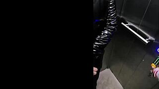 guy ravages latina beauty in medellin elevator thrill