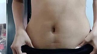 Spy Cam Exposes Innocent Curvy Latina Teen Perfect Tits