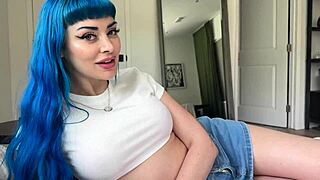 big ass big tits blue-eyed jewelz blu bent over for creampie doggystyle pov
