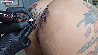 sexy milf's huge pussy lips stretched by monster bbc creampie