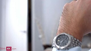 slim brunette megan teases with masturbation then dives into mmf anal dp threesome bent over cowgirl