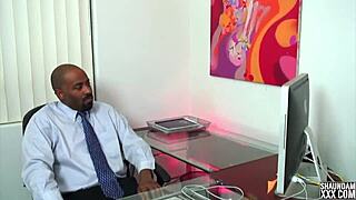 Blonde Milf Sucks Massive Black Cock For Job!