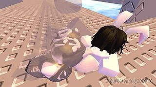 I am fucking this sexy bunny dod youtuber whorblox from roblox so hard with blowjob and titty fuck!