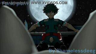 Toga Facefucks Deku With Monster Cock Creampie