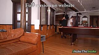 a cute petite brunette babe gags on cock then gets rough webcam fuck