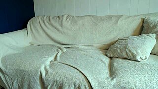 gorgeous skinny tattooed model fingers her horny pussy on webcam