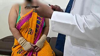 Nurse sneaks a feel of patient's swollen Indian tits