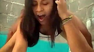 mexican milf petite tanned moans in homemade bedroom doggystyle pounding 🔥😍