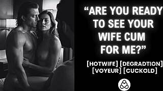 desperate amateur wife fucked hard by big cock while cuckold husband watches