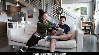 Peter Green Face Fucks Sloan Harper's Throat with Monster Cock