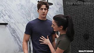 whoa bathroom remodel explodes into deepthroat cumshots and choking 😈💦🚿