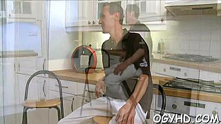 old stud ravages young tight 18+ cunt hard!