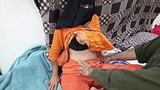 pakistani hijab student gets fucked hard by horny tuition teacher