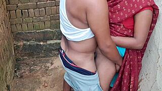 hindi madam gets outdoor pussy fucked deep