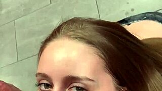 pretty little college teen pawg laney grey sucks huge bareback cock pov swallows cum