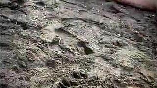 a hot stranger sucks my big cock publicly right on the beach