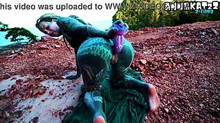 teasing anal dildo by my butthole desperate pee