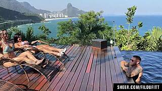 Threesome Bursts with Fiery Passion as Horny Brazilians Karen Feaz and Pam Pam Explode in Ecstasy