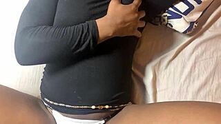 Boss Roughly Pounds Tight Black Nigerian Pussy