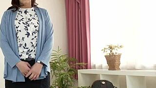 first time shooting busty japanese mature wife kazumi in action