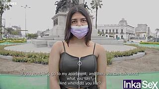 submissive venezuelan gets first anal on lima streets