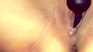 Bluee teases with close-up masturbation building to powerful squirt release