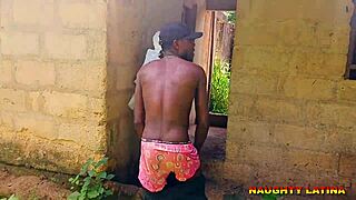 Short Quickie Fucking BBW Naughty Latina in Backyard