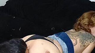 Big cock bareback pounds wet pussy at wild party