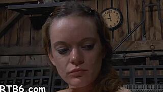 Upside-Down Bound Babe Nipple-Clipped in Brutal BDSM Pounding