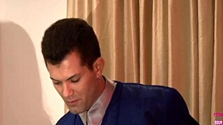 two smoking babes probe each other before stud's deep dick