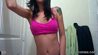 Oh Damn, This Tangy Latina Webcam Babe Strips Wild!